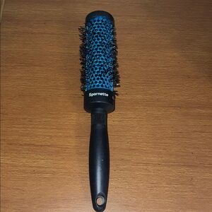 Spornette Salon Blue Metal Barrel Round Hair Brush